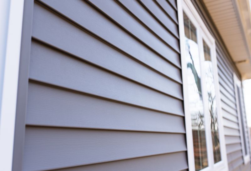 Vinyl Siding Material Close-up